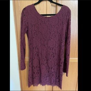 Long sleeve short holiday dress